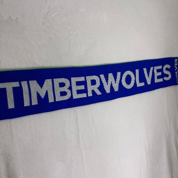 Minnesota Timberwolves Basketball Reversible with Green Trees Winter Scarf Unise - Picture 8 of 8